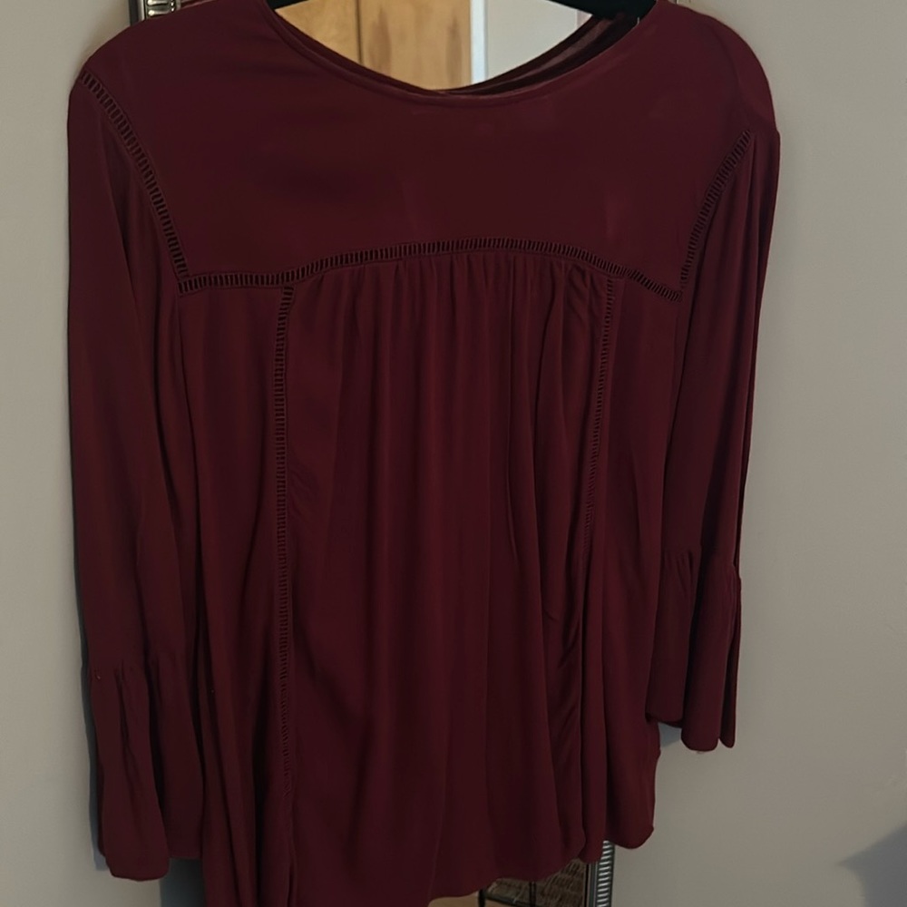 Swing top with bell 3/4 sleeve
